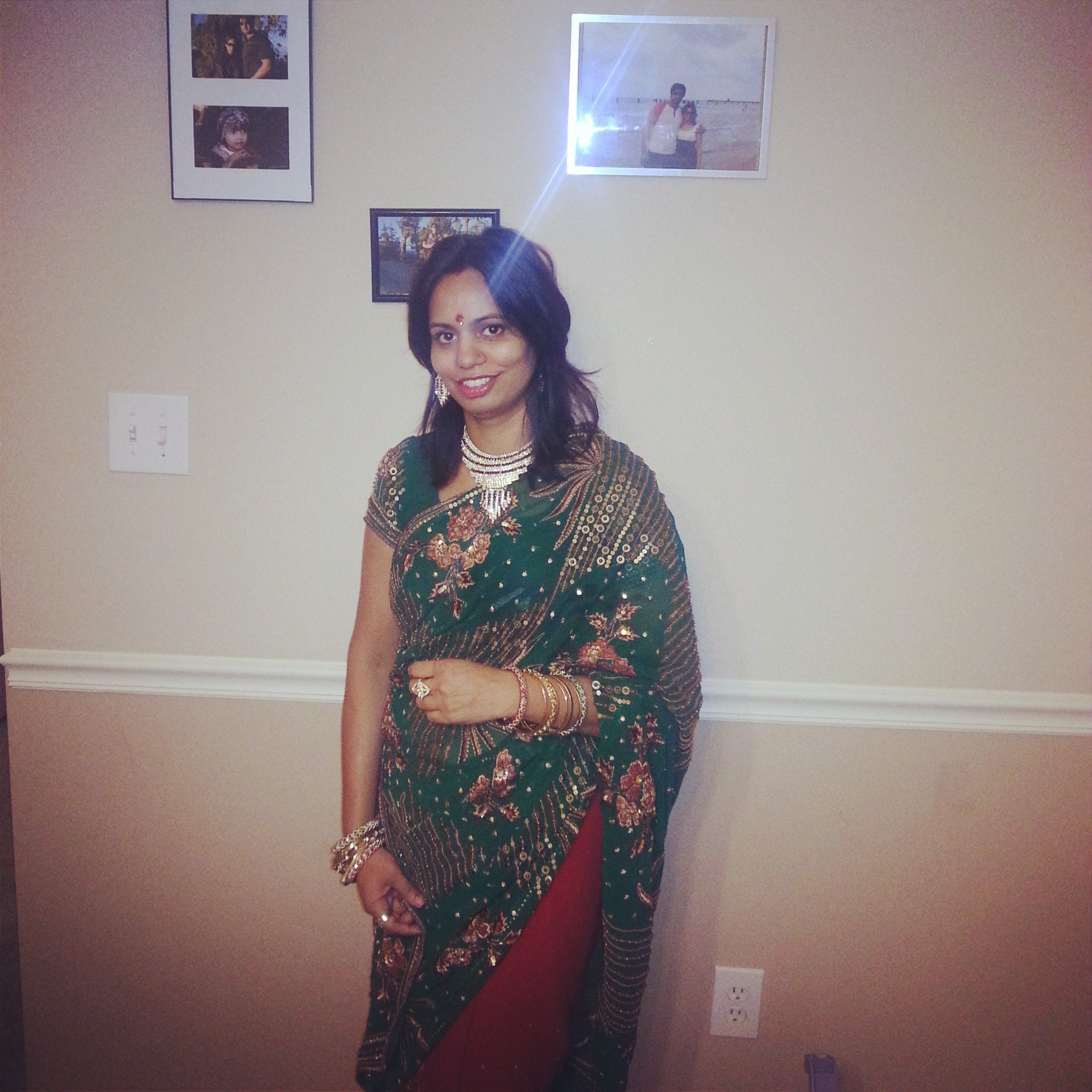 All dressed up for Karwa Chauth