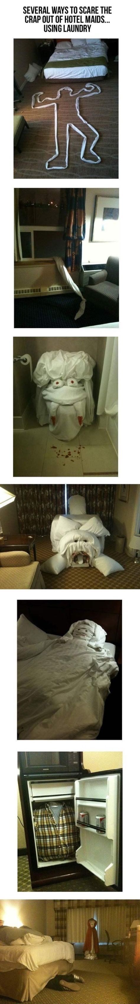 How To Scare The Crap Of Hotel Maids (Compilation)