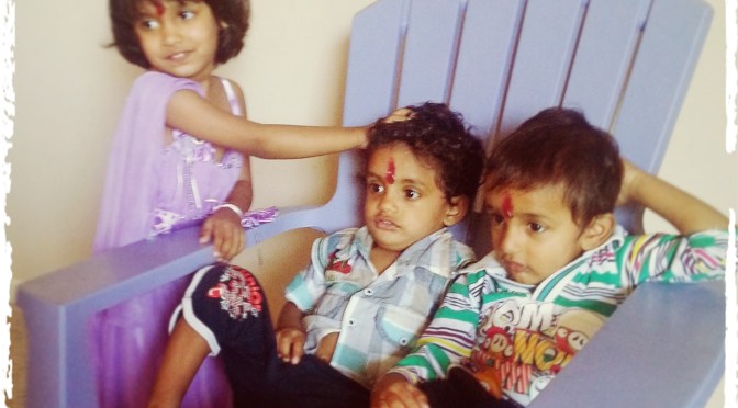 Silent Sunday – Rakhi Blessings with Tisha, Otu and Renne – 2013