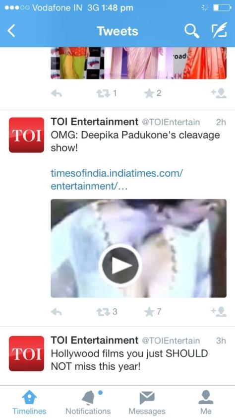 When Deepika's Cleavage became National Point of Interest