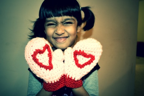 Heart Mittens for Tisha Singh