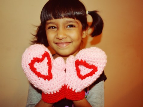 Heart Mittens for Tisha Singh